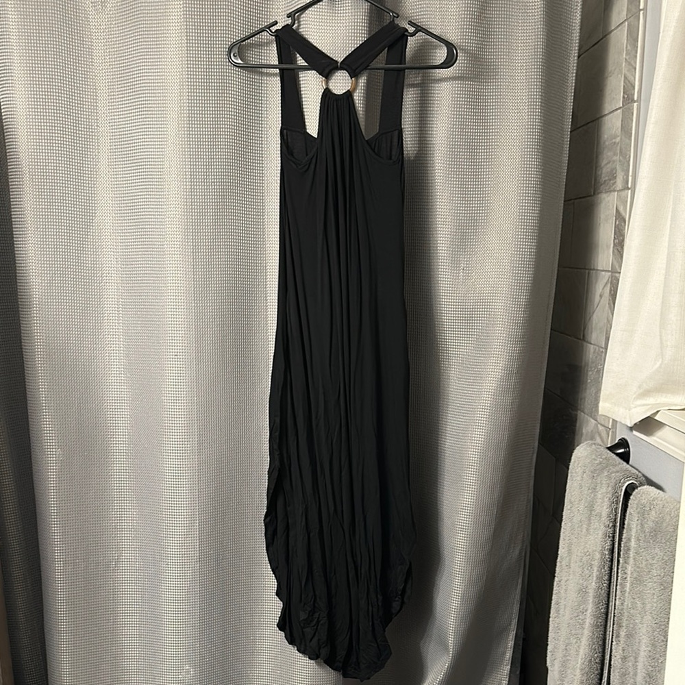 Black Halter Maxi Dress